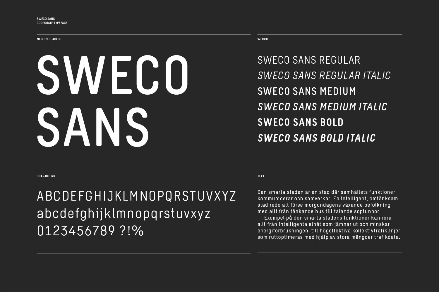 Sweco identity application