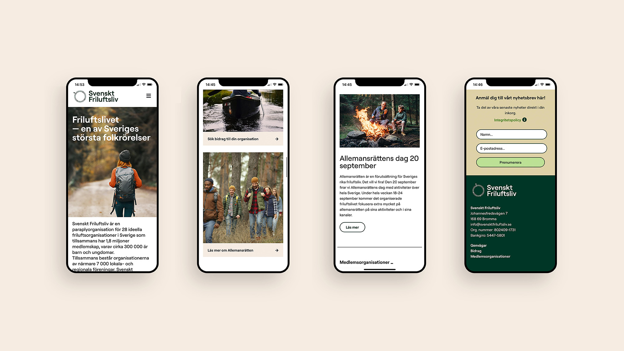 Svenskt Friluftsliv website page